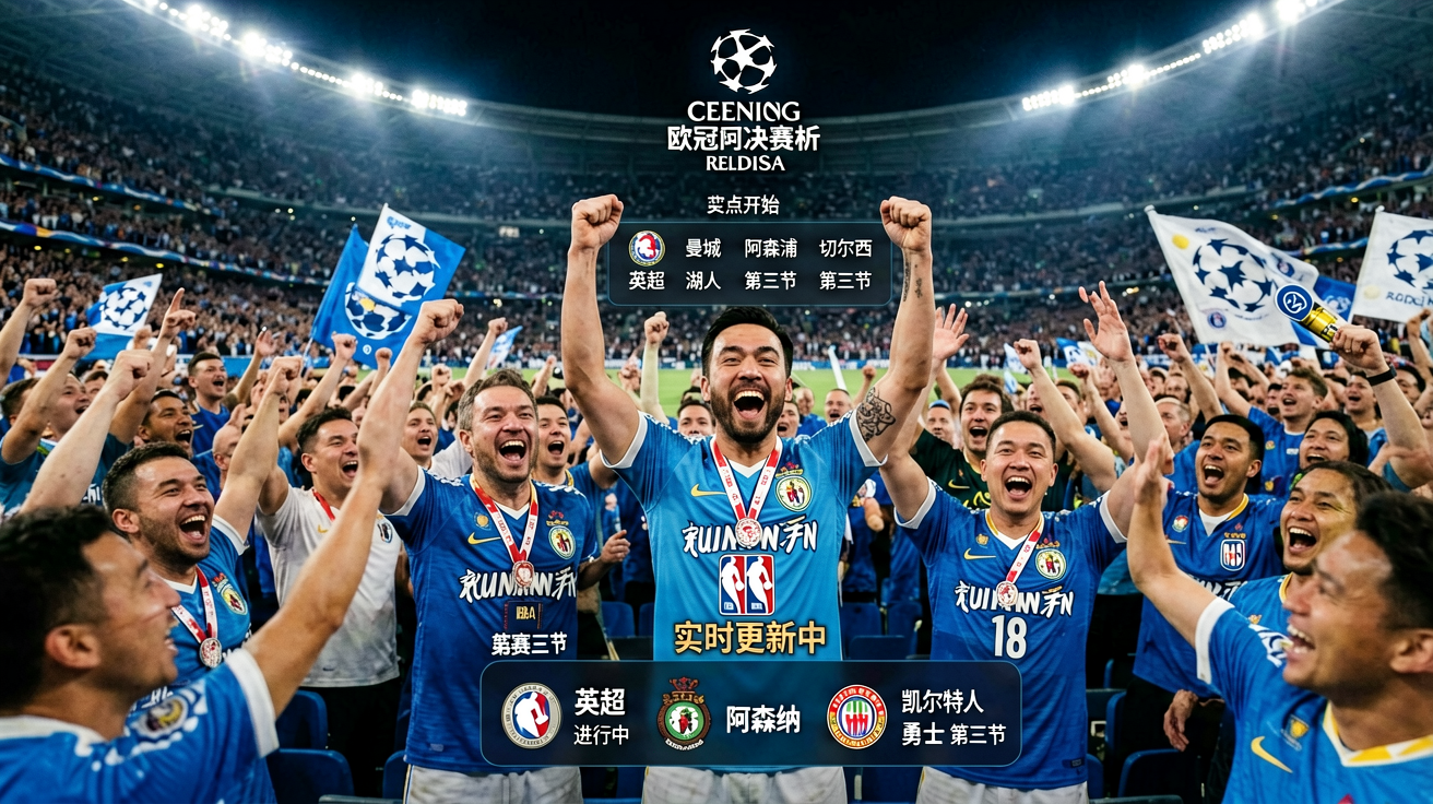 欧冠决赛现场球迷欢呼